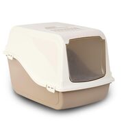 Litiera ARIEL 57X39X38 cm CHIUSA BEJ cu filtru