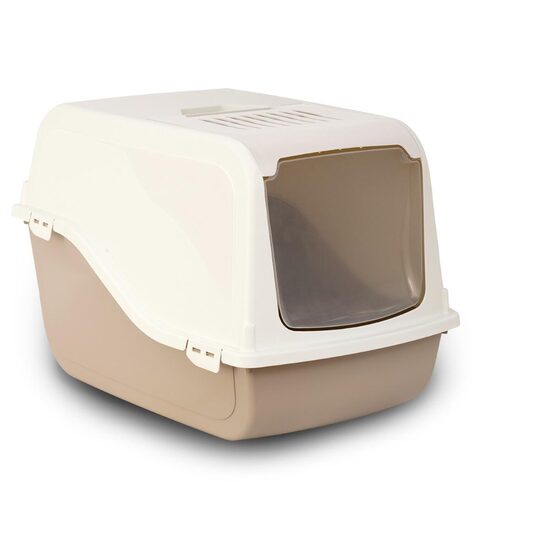 Litiera ARIEL 57X39X38 cm CHIUSA BEJ cu filtru