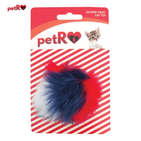 PROMO Jucarie pisica Minge color 8 cm PETRO 2+1GRATIS
