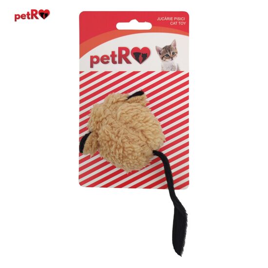 PROMO Jucarie pisica Soricel plus maro 13 cm PETRO 2+1GRATIS