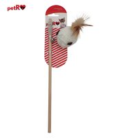 PROMO Jucarie pisica undita Minge plus alba 30 cm PETRO 2+1GRATIS