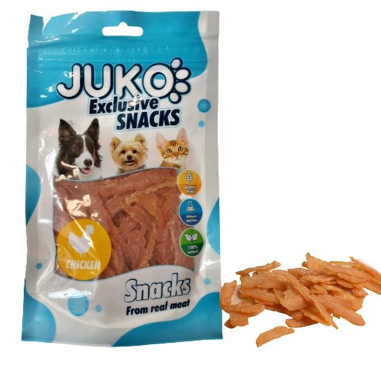 Chipsuri fasii mici din carne de pui 70 gr JUKO angro