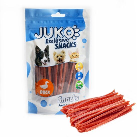 Fasii subtiri de rata 70 gr JUKO furnizor magazine pethsop petro.pet