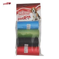 Saci igienici caini, 4x15 buc/set, COLOR  PETRO